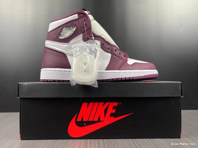 OG Jordan 1 High 555088-611 Bordeaux Air 0724